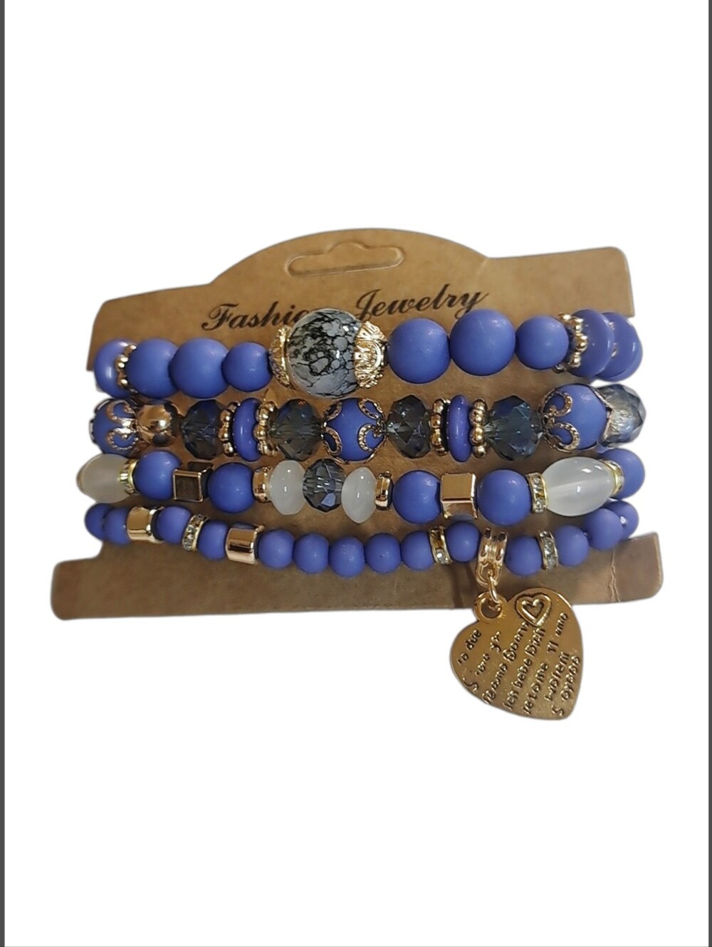 👣4/$20. Multicolor Beaded Slip-on Boho Style Bracelets 4 Pieces NWOT